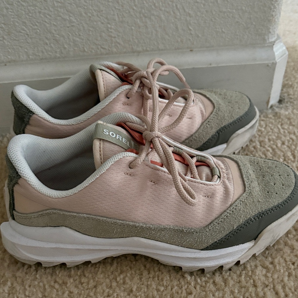 Sorel Women's Blush and Olive Sneakers